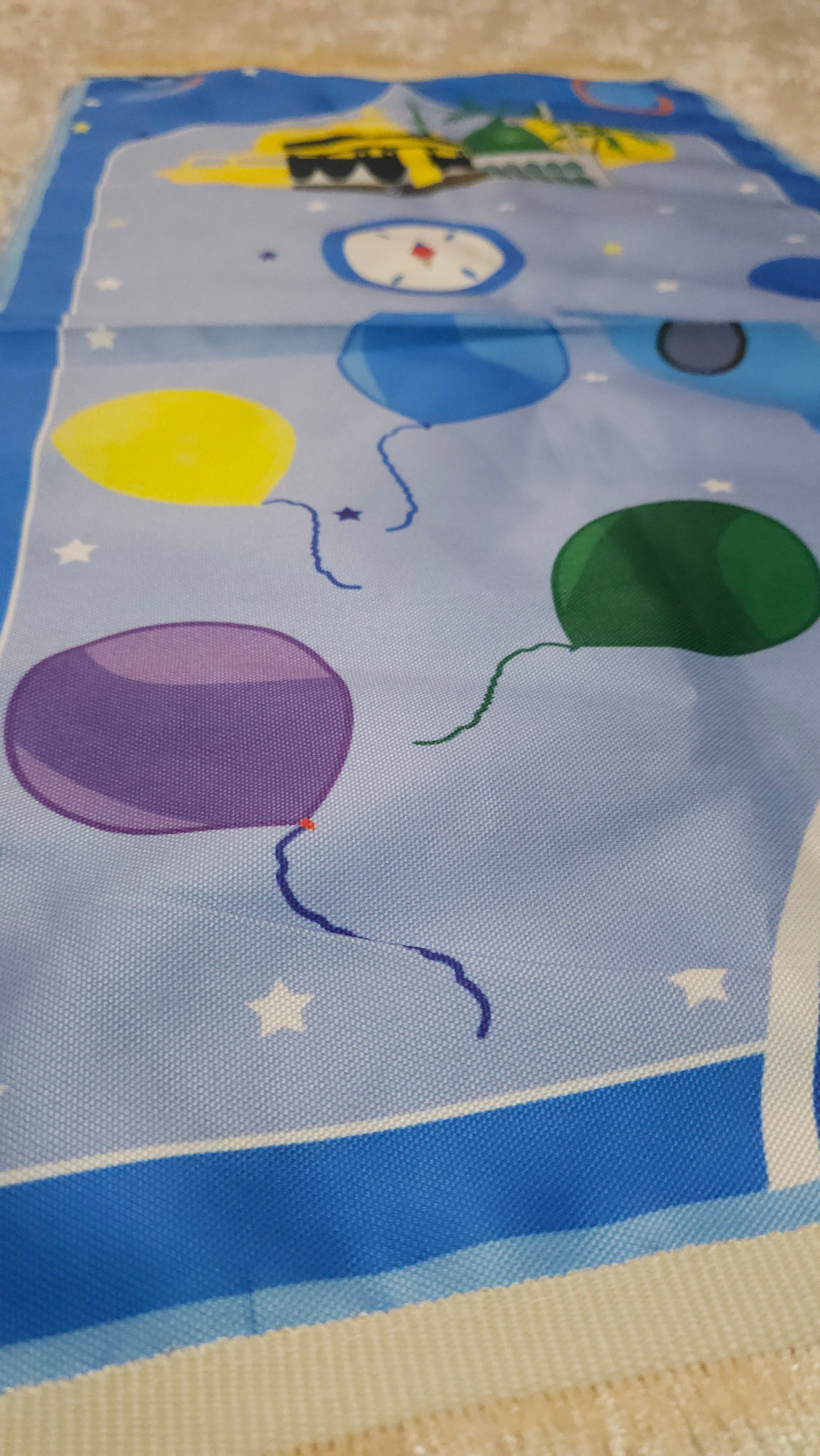 Uzay Temalı Mavi Tekli Seccade Ve Tesbih