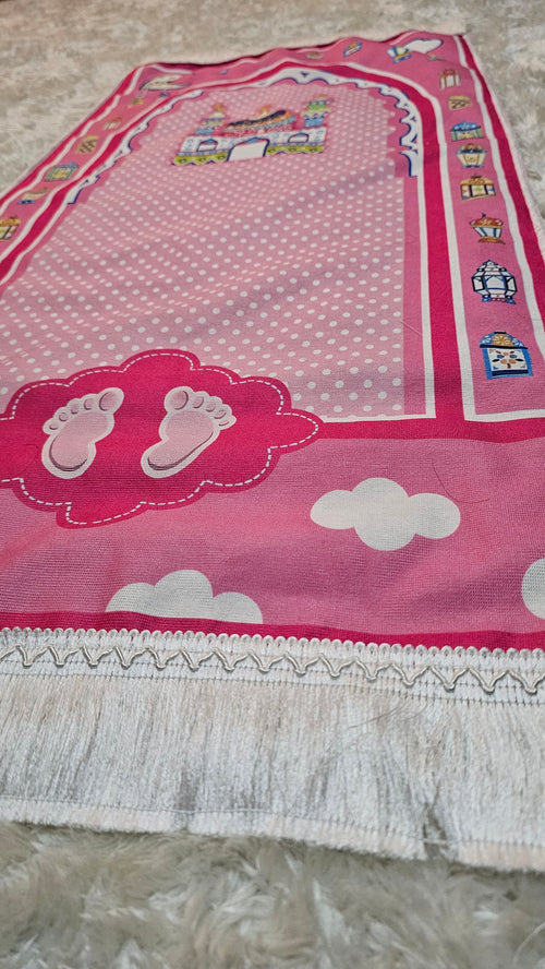 Pembe Bulutlu Seccade Tekli